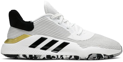 adidas Pro Bounce 2019 Low 'White Black Gold' EF0472 adidas Pro Bounce 2019 Low 'White Black Gold' EF0472