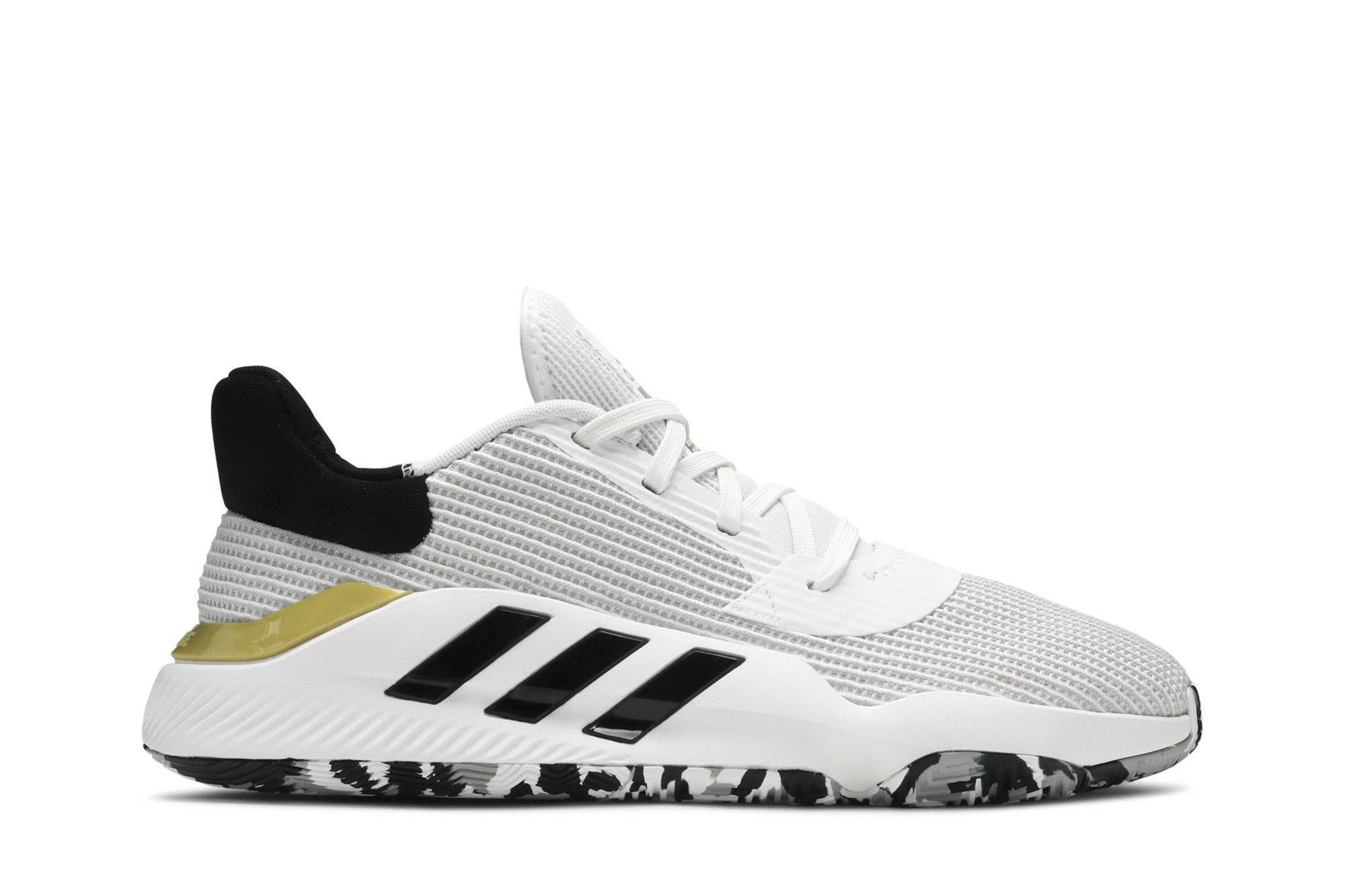 adidas Pro Bounce 2019 Low 'White Black Gold' EF0472