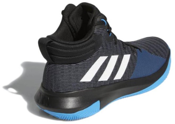 adidas Pro Elevate 舒適耐磨高幫復古籃球鞋 黑藍 Shop adidas Pro Elevate 舒適耐磨高幫復古籃球鞋 黑藍