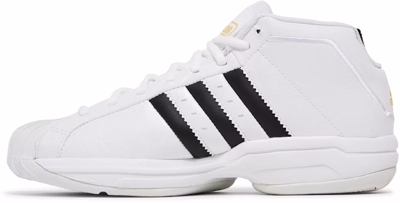 adidas PRO Model 2G 防滑減震耐磨 中筒 籃球鞋 男款 白黑 Lookbook adidas PRO Model 2G 防滑減震耐磨 中筒 籃球鞋 男款 白黑