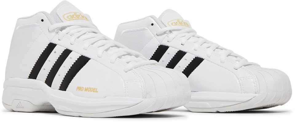 adidas PRO Model 2G 防滑減震耐磨 中筒 籃球鞋 男款 白黑 Cheap adidas PRO Model 2G 防滑減震耐磨 中筒 籃球鞋 男款 白黑