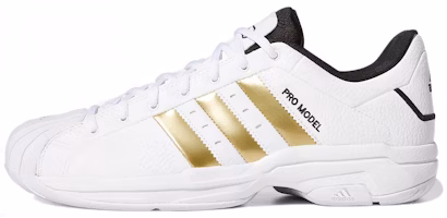 adidas Pro Model 2G Low 'White Gold Metallic' H68060 adidas Pro Model 2G Low 'White Gold Metallic' H68060