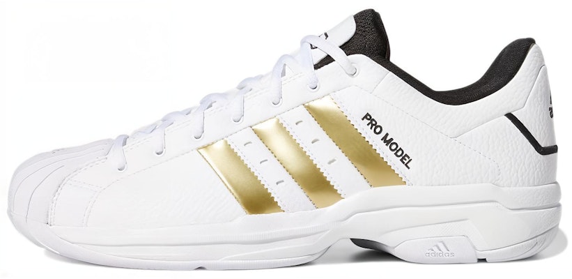 adidas Pro Model 2G Low 'White Gold Metallic' H68060 Buy adidas Pro Model 2G Low 'White Gold Metallic' H68060