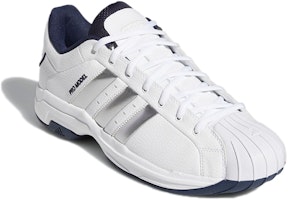 愛迪達 Pro Model 2G Low '白色 銀色金屬 海軍藍' H68051 Lookbook 愛迪達 Pro Model 2G Low '白色 銀色金屬 海軍藍' H68051