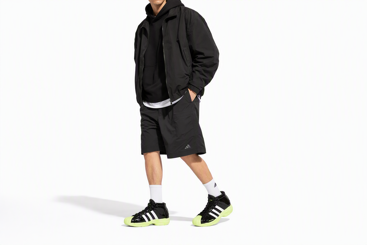 Order adidas Pro Model 2G Shoes Black/White/Yellow FZ0900