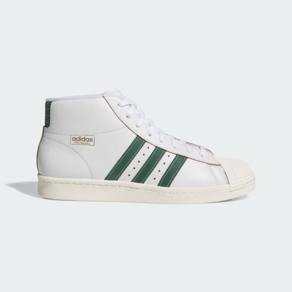 Adidas Pro Model 80s ADV White Black Basketball Sneakers Crystal White/Collegiate Green/Off White JP8534