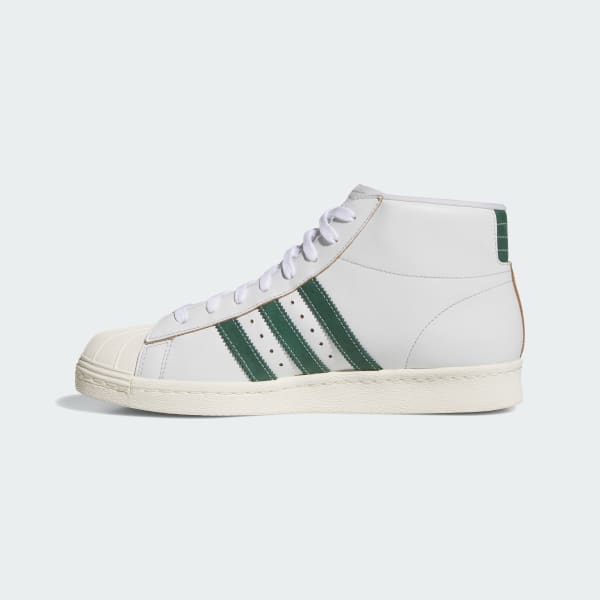 Sizing Adidas Pro Model 80s ADV Sneakers Kasut Putih Hijau JP8534
