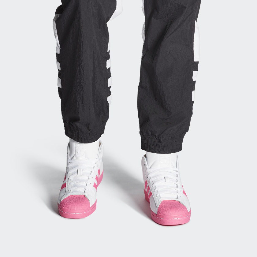 Sizing 아디다스 프로 모델 '화이트 핑크' FY2755