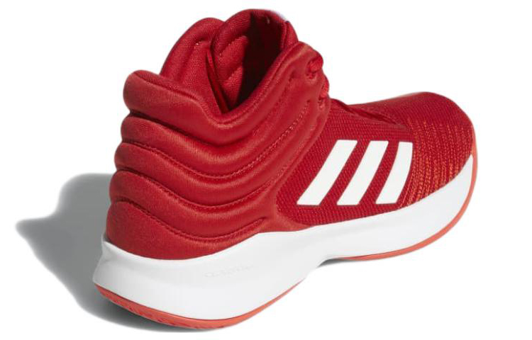 Shop adidas Pro Spark 耐磨防滑 低筒 復古籃球鞋 男款 紅色