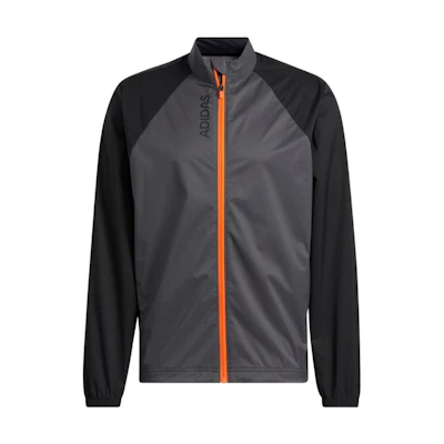 adidas Provisional Colorblock Golf Water-Resistant Jacket Gray Black HF9187