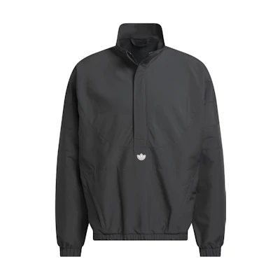 adidas Puffer Po Basketball Jacket Black Pullover with Logo Design IK3562