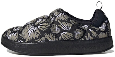 adidas Puffylette 'Floral - Black' GX4646 adidas Puffylette 'Floral - Black' GX4646