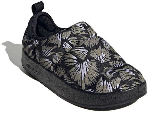 adidas Puffylette 'Floral - Hitam' GX4646 Lookbook adidas Puffylette 'Floral - Hitam' GX4646