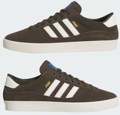 아디다스 푸익 인도어 스니커즈 섀도우 올리브/오프 화이트/블루 버드 JQ1115 Cheap 아디다스 푸익 인도어 스니커즈 섀도우 올리브/오프 화이트/블루 버드 JQ1115