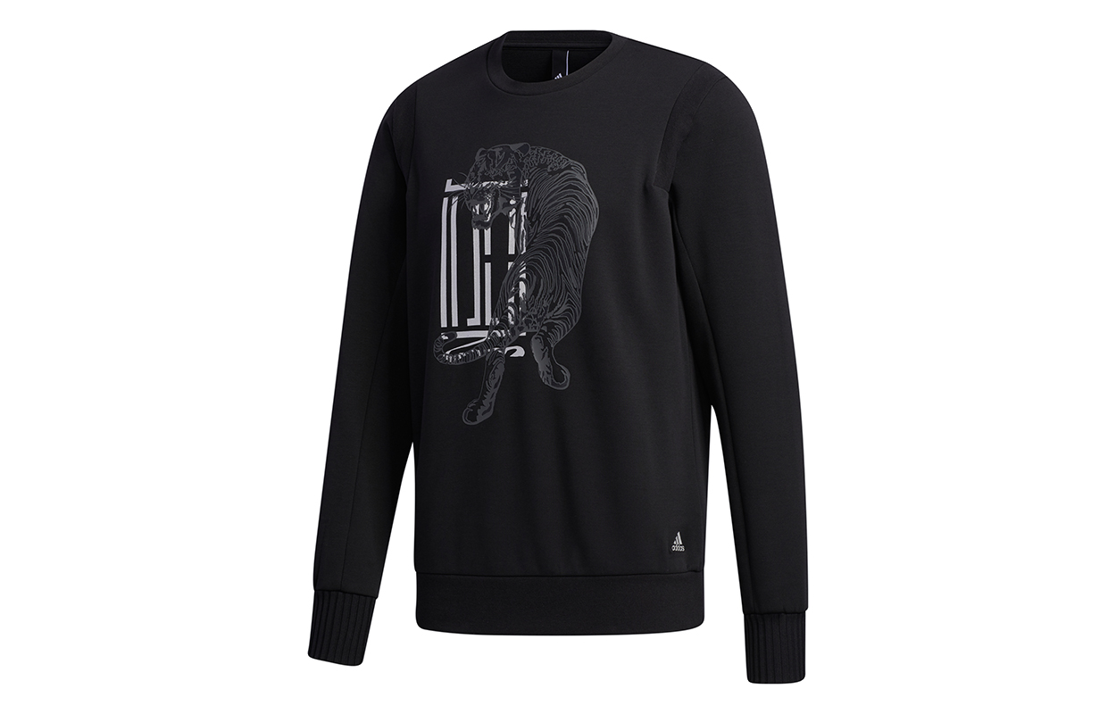 adidas Pullover Crewneck Sweatshirt Black GF4040