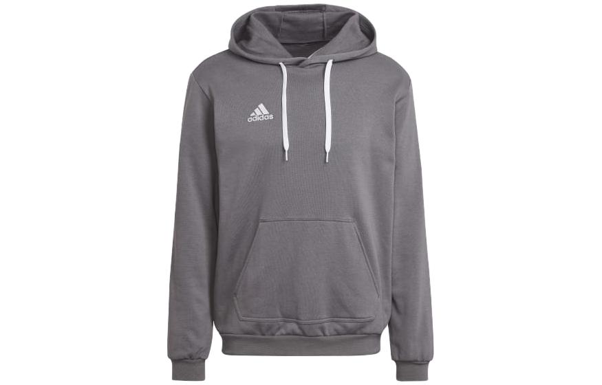 adidas Pullover Hoodie Letter Print Team Gray Long Sleeve HB0578