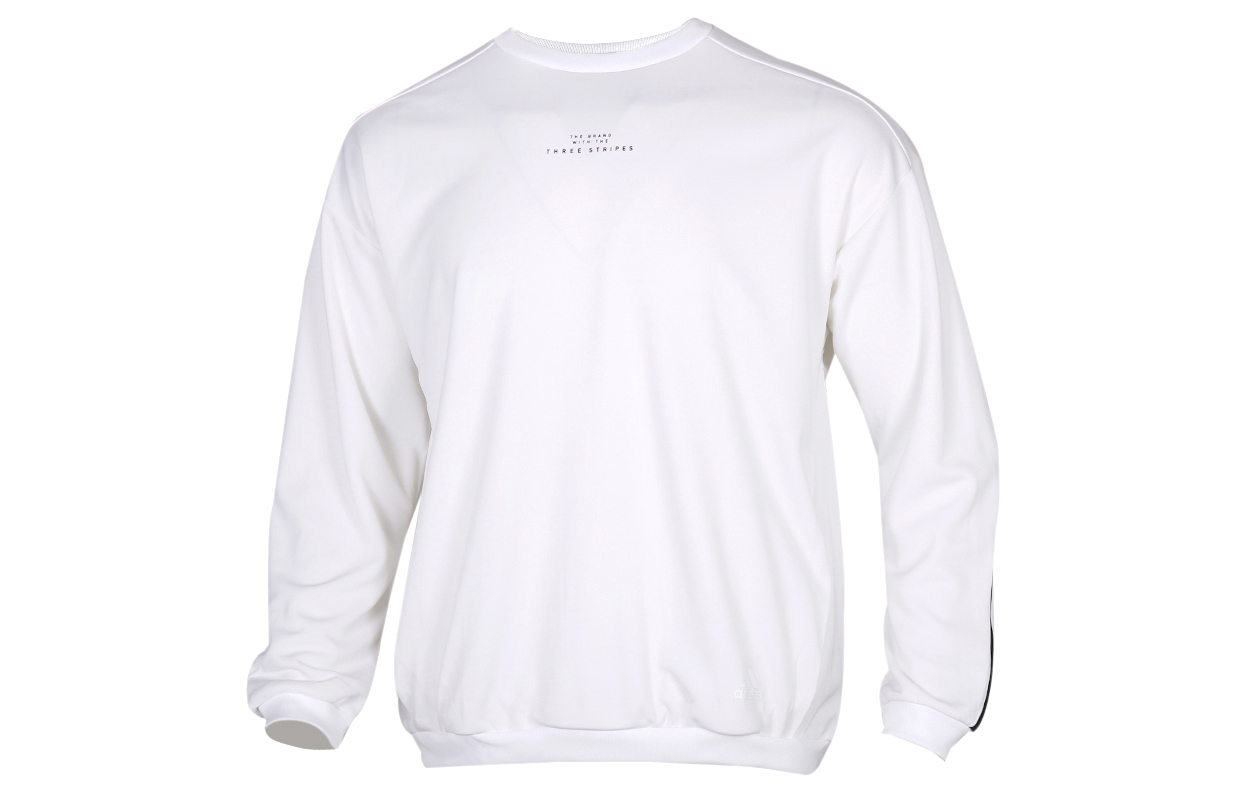 adidas Pullover Solid Color Sweatshirt White FM5320