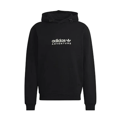 adidas Pullover Sweatshirt Black - Minimalist Logo Vintage Style HK5002