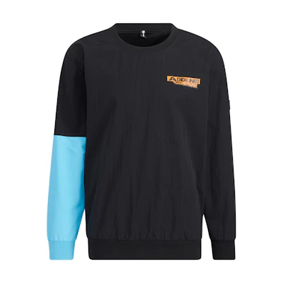 adidas Pullover Sweatshirt Colorblock Black Casual Sportswear HD4630