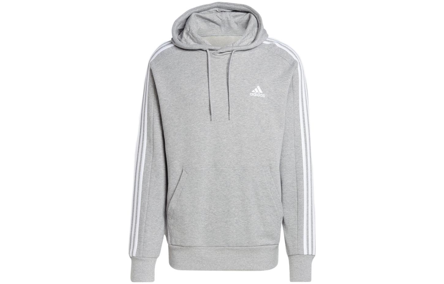 adidas Pullover Sweatshirt with Side Stripes - Gray IC0437