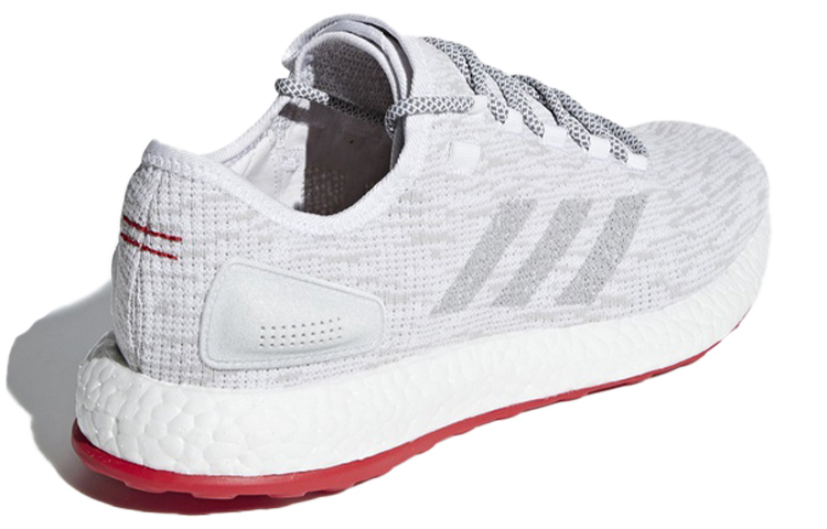 Shop adidas Pure Boost Ltd 輕便 低幫 跑步鞋 男女同款 灰白紅