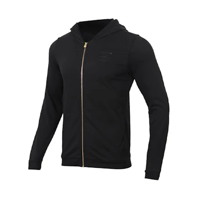 adidas Pure Color Casual Hooded Jacket Black EA0323