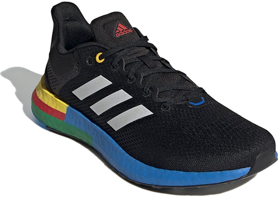 adidas Pureboost 21 'Black Blue Green Yellow Red' GY5103 Lookbook adidas Pureboost 21 'Black Blue Green Yellow Red' GY5103