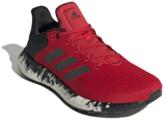adidas PureBoost 21 'Rojo Vivid y Negro' GV7705 Lookbook adidas PureBoost 21 'Rojo Vivid y Negro' GV7705