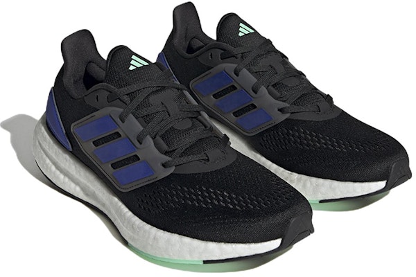 adidas PureBoost 22 'Black Lucid Blue' HQ8584 Lookbook adidas PureBoost 22 'Black Lucid Blue' HQ8584