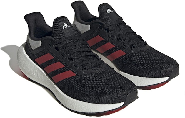 adidas Pureboost 22 'Hitam Merah Inti' HP9014 Lookbook adidas Pureboost 22 'Hitam Merah Inti' HP9014