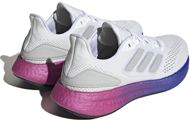 adidas PureBoost 22 'White Lucid Blue Gradient' HQ8585 Shop adidas PureBoost 22 'White Lucid Blue Gradient' HQ8585