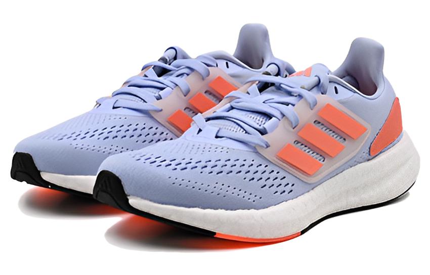 Lookbook adidas Pureboost 22 防滑耐磨輕便 低筒 跑步鞋 男女款 灰藍