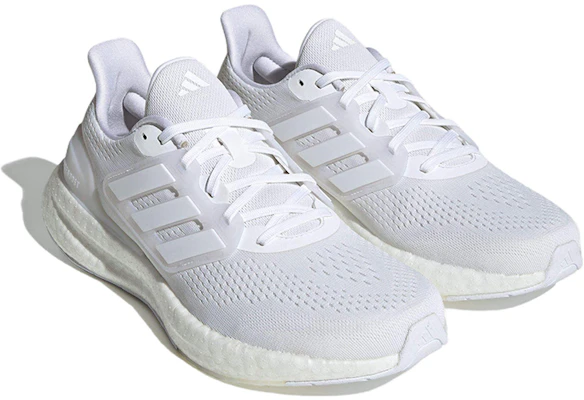 adidas Pureboost 23 防滑耐磨 低筒 跑步鞋 男女都適用 白色 Shop adidas Pureboost 23 防滑耐磨 低筒 跑步鞋 男女都適用 白色