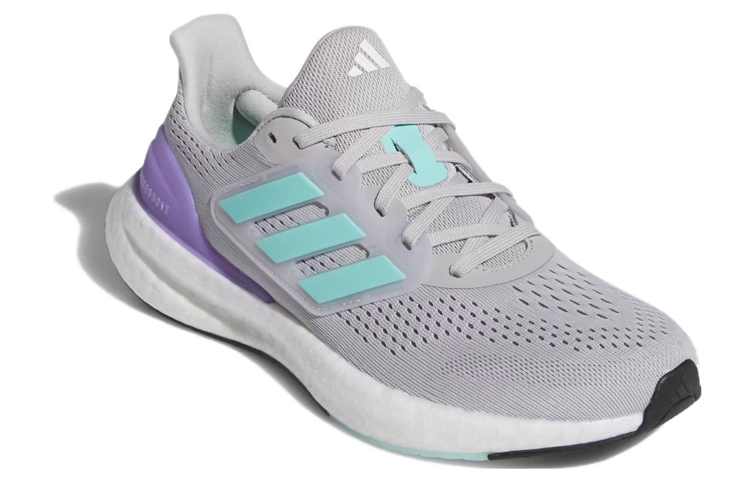 Lookbook adidas Pureboost 23 舒適運動 防滑耐磨 低筒 跑步鞋 男女款 灰色