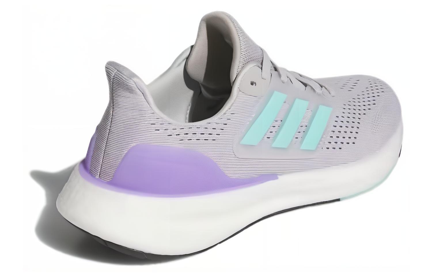 Shop adidas Pureboost 23 舒適運動 防滑耐磨 低筒 跑步鞋 男女款 灰色