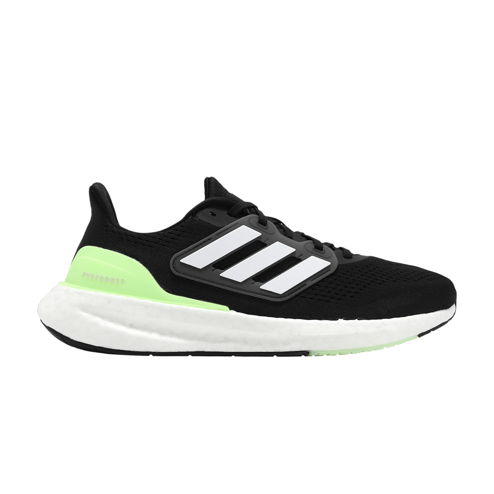 adidas PureBoost 23 Wide Black Green Spark IF9657 Nicesnk