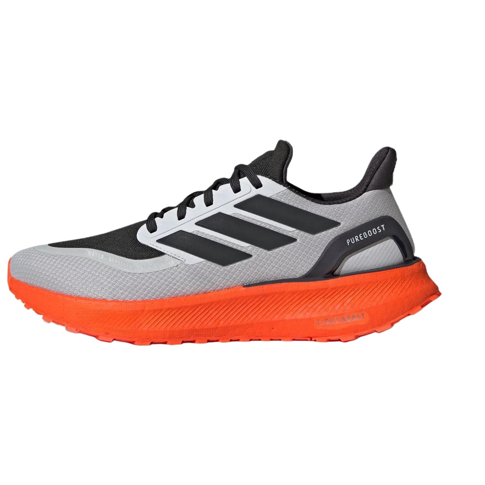 adidas PUREBOOST 5 Grey Orange Running Shoes - Comfortable & Non-Slip JR7681