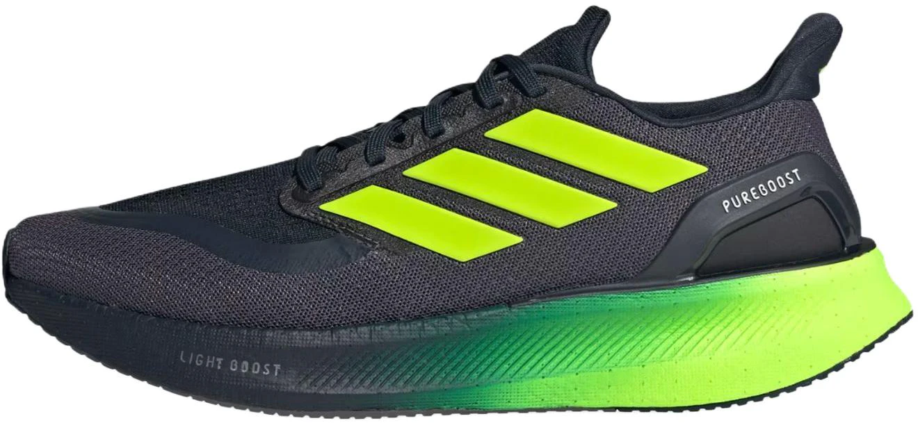 adidas-pureboost-5-running-shoes-black-green-soft-non-slip-durable-jh-6446