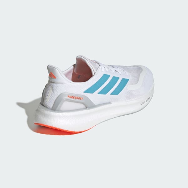 Details for Adidas Pureboost 5 Kasut Lari Putih Awan/Preloved Ink/Impact Oren JH6443