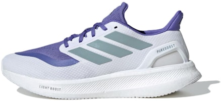 adidas PUREBOOST 5 White Blue Running Shoes - Lightweight, Cushioning BOOST. JH7262 adidas PUREBOOST 5 White Blue Running Shoes - Lightweight, Cushioning BOOST. JH7262