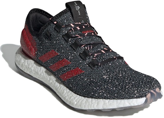 adidas Pure BoostPure Boost 2017 運動 透氣 低筒 跑步鞋 男女款 黑紅 Lookbook adidas Pure BoostPure Boost 2017 運動 透氣 低筒 跑步鞋 男女款 黑紅