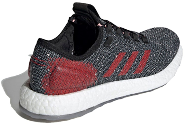 adidas Pure BoostPure Boost 2017 運動 透氣 低筒 跑步鞋 男女款 黑紅 Shop adidas Pure BoostPure Boost 2017 運動 透氣 低筒 跑步鞋 男女款 黑紅