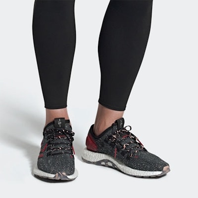 adidas Pure BoostPure Boost 2017 運動 透氣 低筒 跑步鞋 男女款 黑紅 Sizing adidas Pure BoostPure Boost 2017 運動 透氣 低筒 跑步鞋 男女款 黑紅