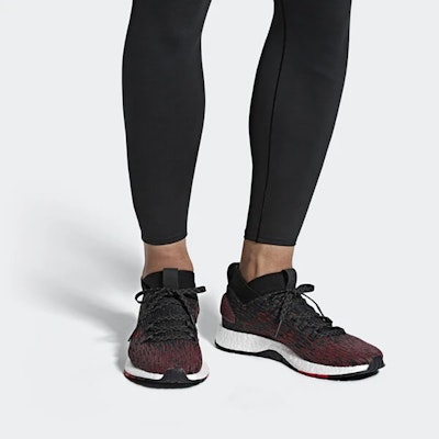 adidas Pure Boost 防滑耐磨 低筒 跑步鞋 男女通款 淺紅猩 Details for adidas Pure Boost 防滑耐磨 低筒 跑步鞋 男女通款 淺紅猩
