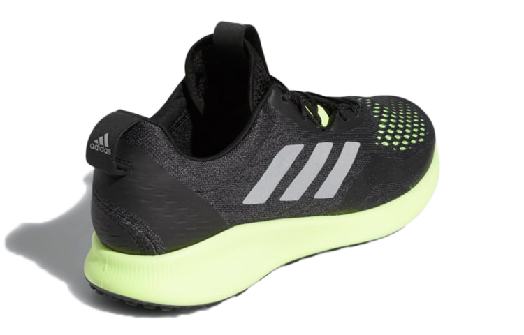 Shop adidas Purebounce+ Clima清風 舒適 低筒 跑步鞋 男款 黑綠