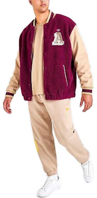 adidas Jaket Baseball Warna Ungu dengan Cetak Huruf HY6037 Lookbook adidas Jaket Baseball Warna Ungu dengan Cetak Huruf HY6037