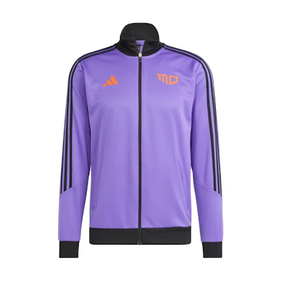 adidas Purple Logo Patch Zip-Up Track Jacket IJ4949