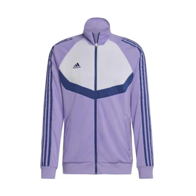 adidas Purple Logo Zip-Up Striped Track Jacket HS1036