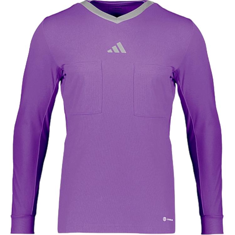 adidas Purple V-Neck Logo Pullover Sweatshirt HP0752
