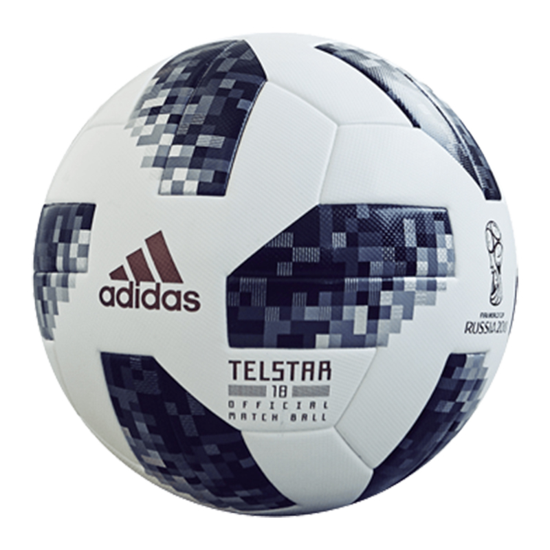 adidas PVC Soccer Ball White - 2018 World Cup Edition Unisex CE8096-5